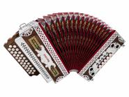 Steirische Harmonika G C F Bayerland mit Koffer & Riemen 