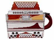 Steirische Harmonika O.R.A Millenium F b es as X-Bass mit Koffer & Riemen 