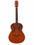 WoidBua Akustikgitarre WB-600-M Mahagoni Vollmassiv mit Preamp & Case 