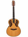 WoidBua Akustikgitarre WB-600-C Zeder Vollmassiv mit Preamp & Case 