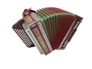 Steirische Harmonika Hohner Alpina IVD H E A D mit Koffer & Riemen 