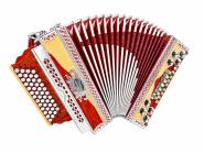 Steirische Harmonika O.R.A Millenium F b es as X-Bass mit Koffer & Riemen 