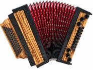 WoidBua Harmonika Modell Zebrano-Black G C F B 