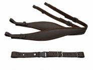 Harmonikariemen Comfort braun + Querriemen 