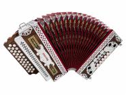 Steirische Harmonika G C F Bayerland mit Koffer & Riemen 