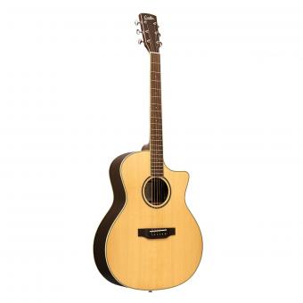 Crafter Gitarre Vollmassiv ES-ROSE GCE NAT Fichte Rosenholz inkl. Case 