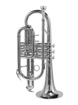 Kornett Bb versilbert Stewart Ellis – Pro Series mit Softcase 