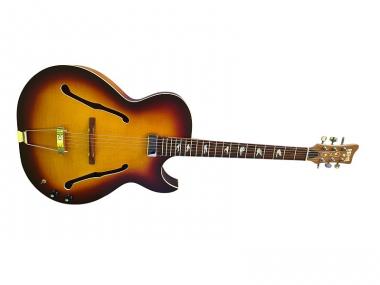 Oberkrainer Gitarre Jazz Gitarre Rems OG-505A Sunburst inkl. Koffer 