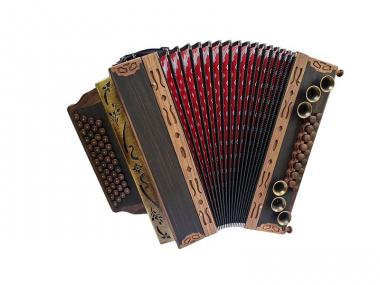 Steirische Harmonika WoidBua Makasser-Ebenholz A D G C 