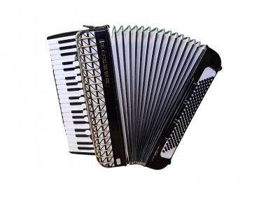 Akkordeon Hohner Atlantic IV N Deluxe Schwarz 120 Bass mit Koffer & Riemen 