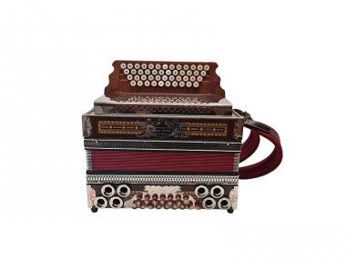 Steirische Harmonika Müller F b es as mit Koffer & Riemen 