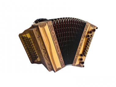 WoidBua Harmonika Mini Nuss-Satin G C F B 