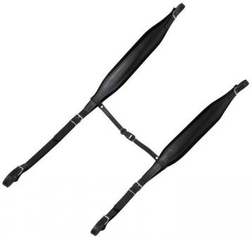 Alpenland Akkordeonriemen Standard für Akkordeon 96/120 Bass - schwarz 