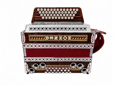 Steirische Harmonika Hohner Alpina IVD H E A D mit Koffer & Riemen 