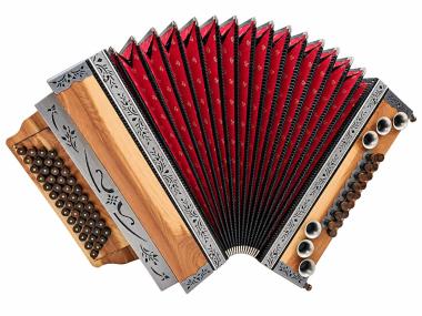 WoidBua Harmonika Modell Zwetschke G C F B 