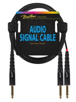 Audiokabel 2x 6.3mm Monoklinke auf 6.3mm Stereoklinke 6 m 
