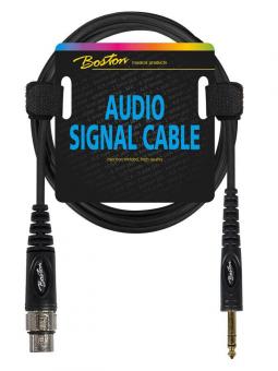Mikrofonkabel 1,50m XLR auf Klinke Stereo Boston schwarz Audiokabel 