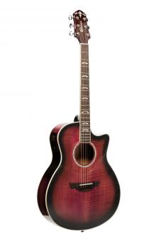 Crafter Gitarre NOBLE TPS Edition Transparent Purple Burst inkl. Koffer 