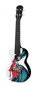 Korala Konzert Ukulele PUC-30-021 Poly Uke Polycarbonat-Welsh dragon 