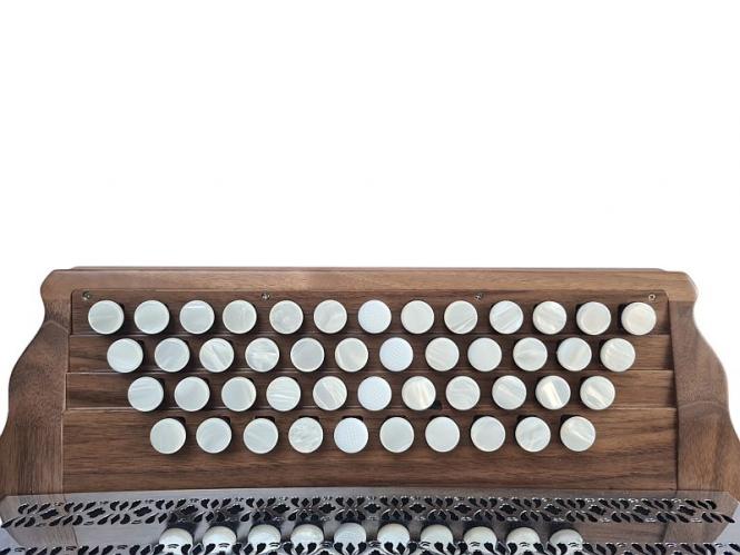 Gleichtonknöpfe geriffelt 4-er Set, weiss 