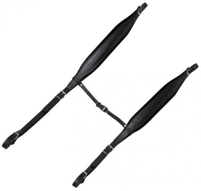 Alpenland Akkordeonriemen Standard für Akkordeon 96/120 Bass - schwarz 