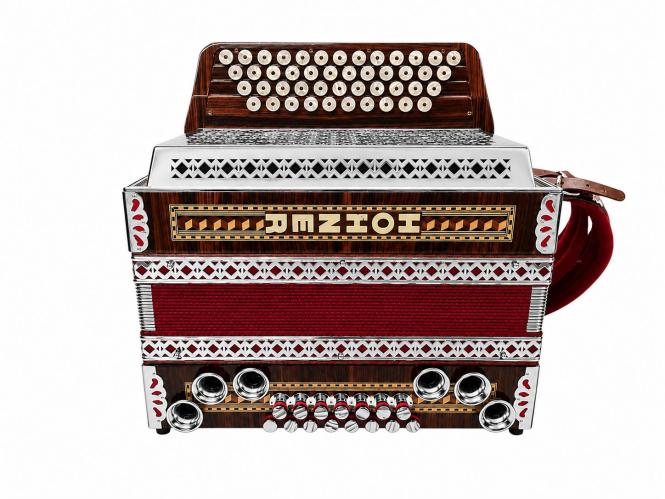 Steirische Harmonika Hohner Alpina IVD H E A D mit Koffer & Riemen 