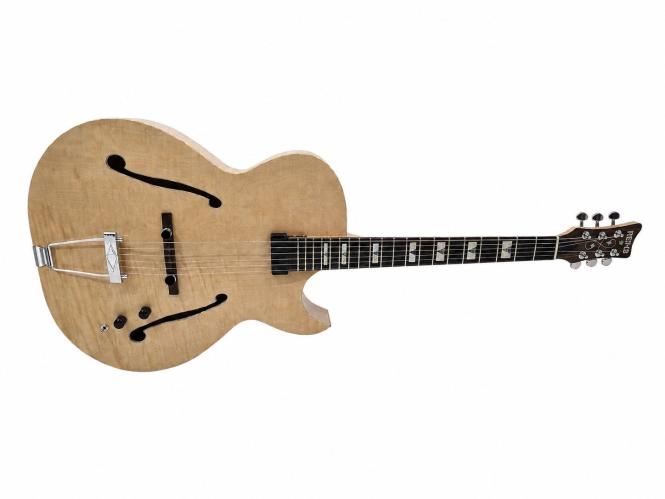 Oberkrainer Gitarre Jazz Gitarre Rems OG-505 Natur inkl. Koffer 