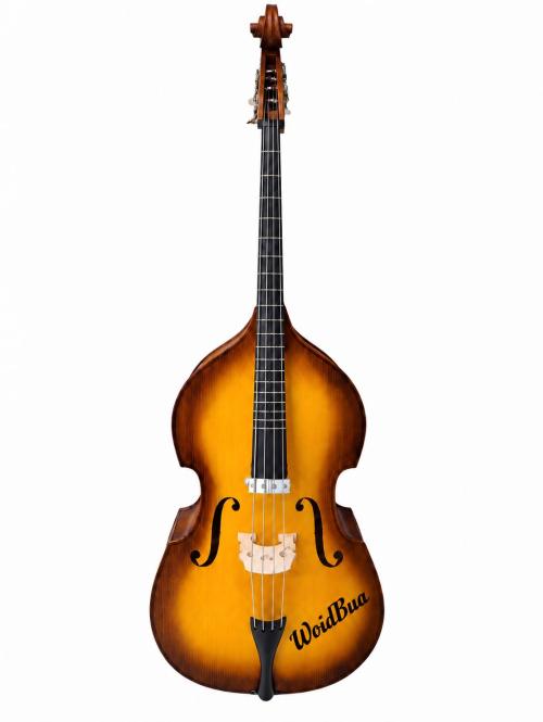 Oberkrainer Kontrabass Vollmassiv 1/2 Sunburst bundiert inkl. Gigbag 