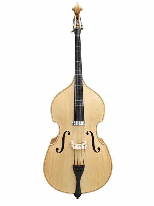 Oberkrainer Kontrabass Vollmassiv 1/2 Natur bundiert inkl. Gigbag 