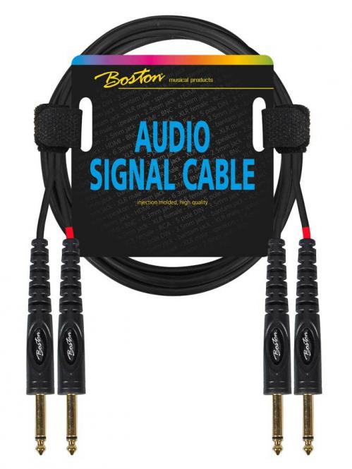 Audiokabel 2x 6.3mm 1,5 Meter Monoklinke auf 2x 6.3mm Monoklinke AC-233-150 