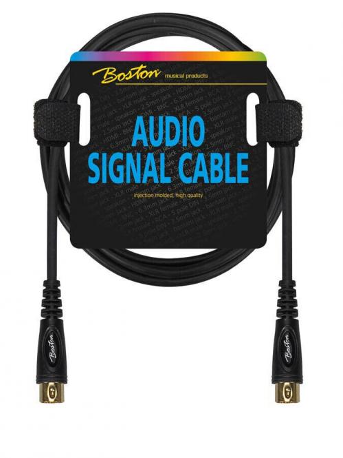 Midikabel 5 pol DIN Stecker auf 5 pol DIN Stecker 9m schwarz hochwertiges MIDI Kabel 