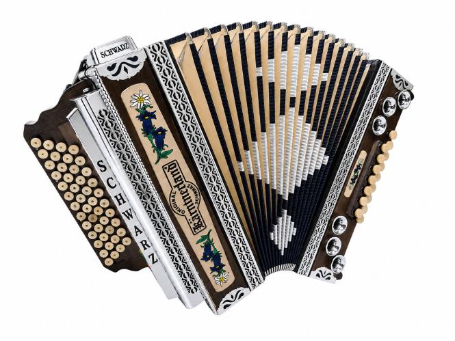 Steirische Harmonika Kärntnerland G C F B Kärntnerland mit Vollmidi & Mikros 
