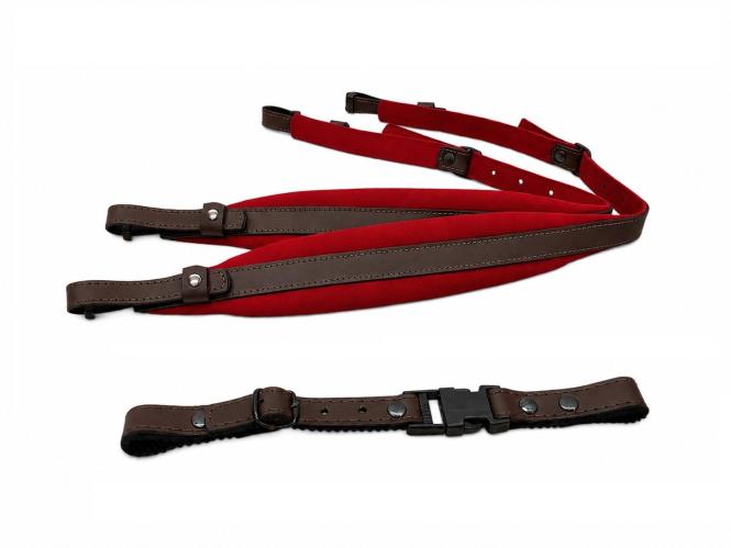 Harmonikariemen Kinder rot + Querriemen 