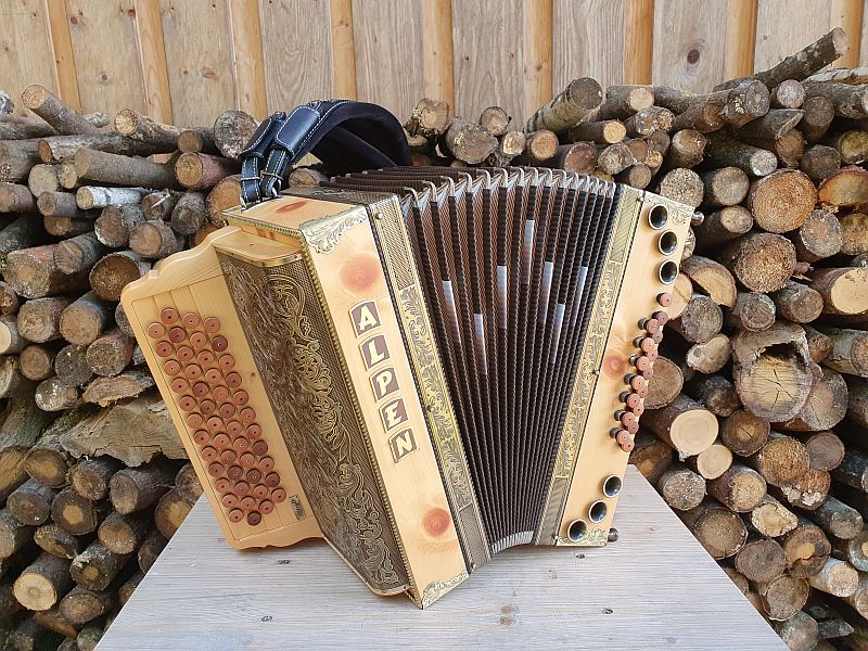 Steirische Harmonika G C F B Alpen Artist Zirbe