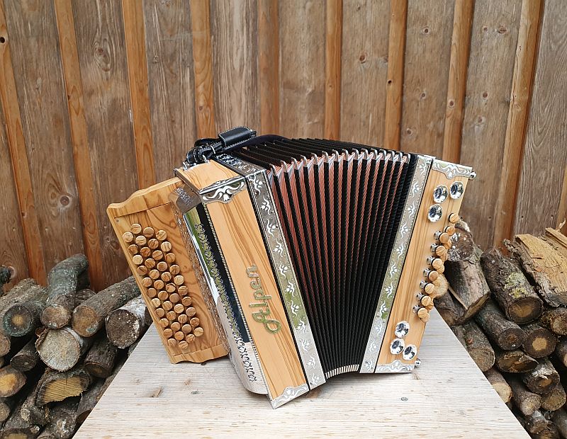 Steirische Harmonika B es as des Alpen Compact Olive