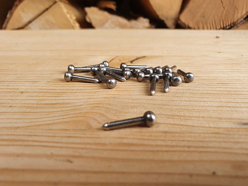Balgpins 2,5 x 19 mm Altsilber