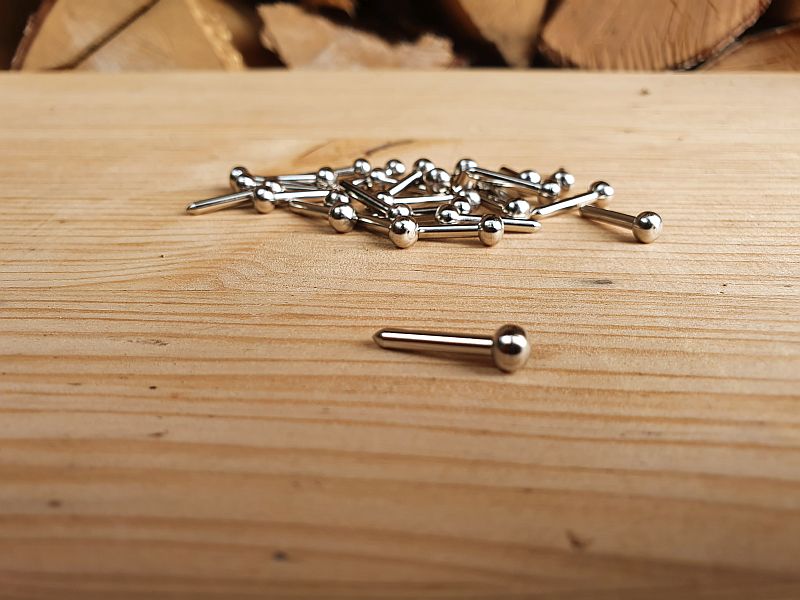 Balgpins 2,0 x 19 mm Chrom