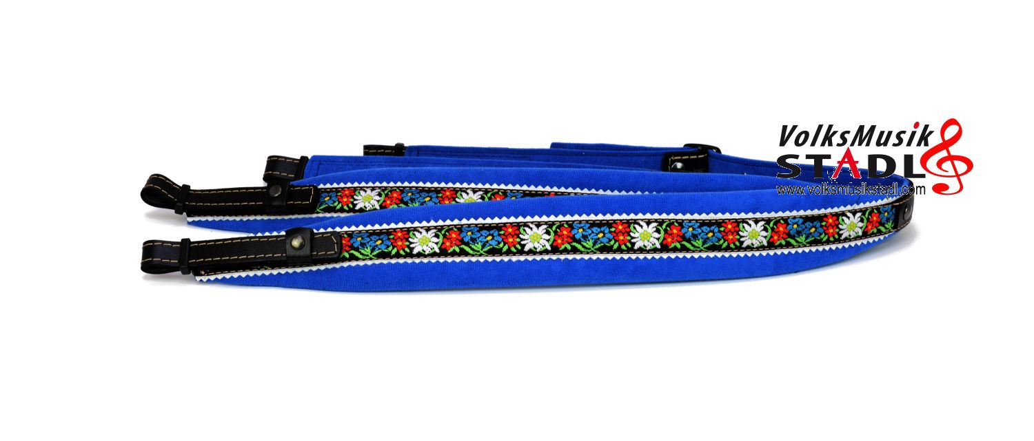 Harmonikariemenset Edelweiss "Exklusiv" blau