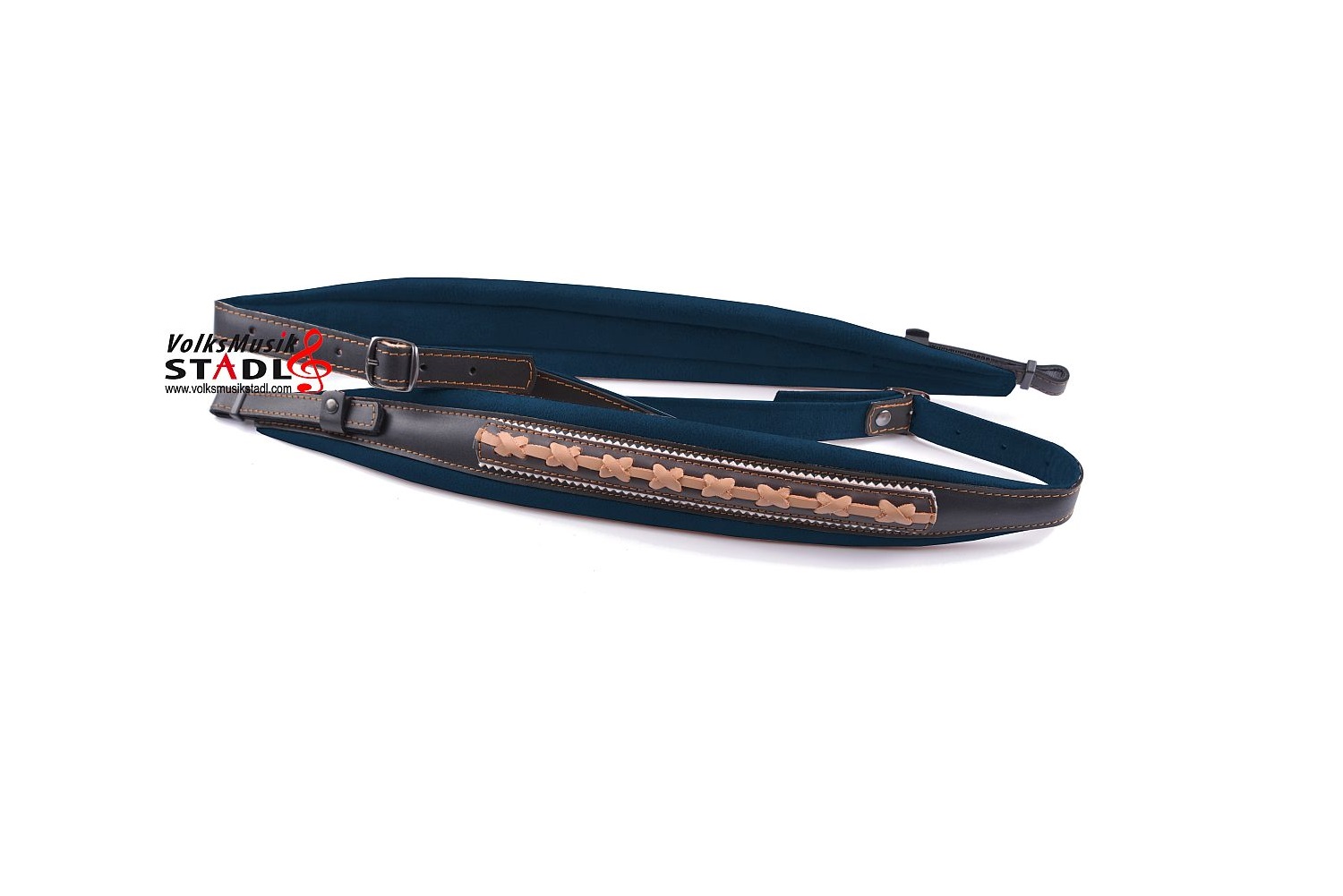 Alpenland Harmonikariemen "Extravagant" Blau