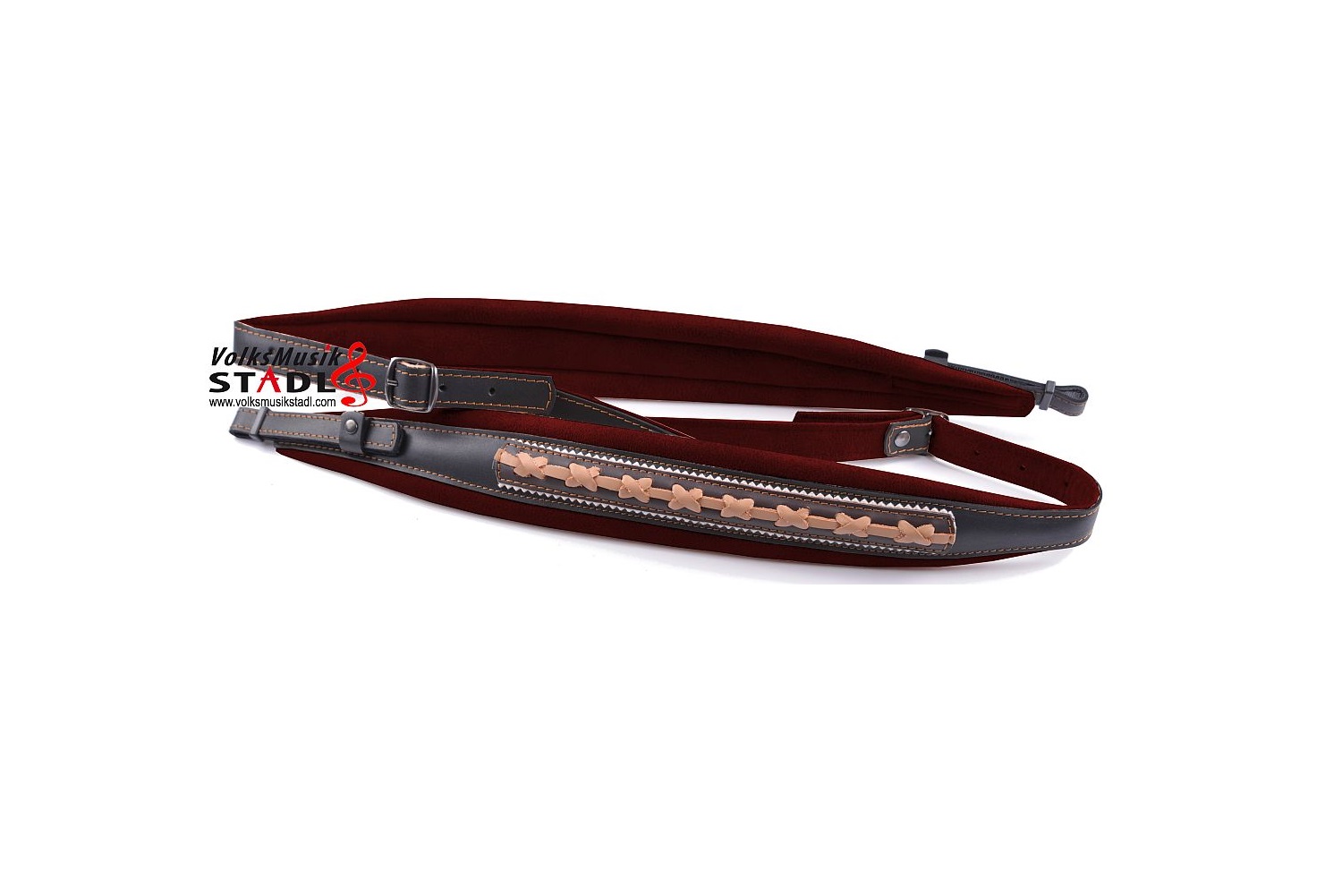 Alpenland Harmonikariemen "Extravagant" rot