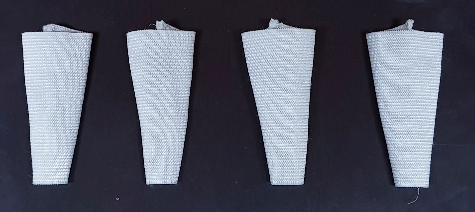 Riemenschoner "Stretch" weiss 4 Stück